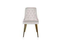 Spisestol Velvet Deluxe 2-pakk – beige