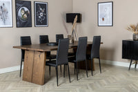 Spisestol Slim 2-pakk – svart