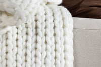 Pledd Kate 170 x 130 – hvit
