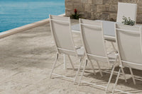 Posisjonsstol Levanzo & Lino 2-pakk + Spisebord rektangulært 220 x 100 – beige