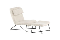 Loungelenestol Laconia – hvit