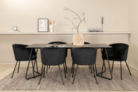 Spisegruppe Berit & Petra 190 x 90 – svart