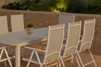 Spisestol Break & Levels 2-pakk + Rektangulært spisebord 229 × 100 – beige