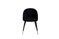 Spisestol Velvet 2-pakk – svart