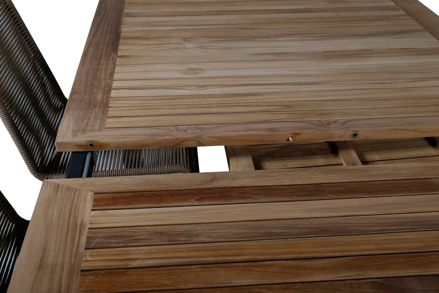 Spisegruppe Panama & Lindos 224 x 100 2-pakk – svart og brun