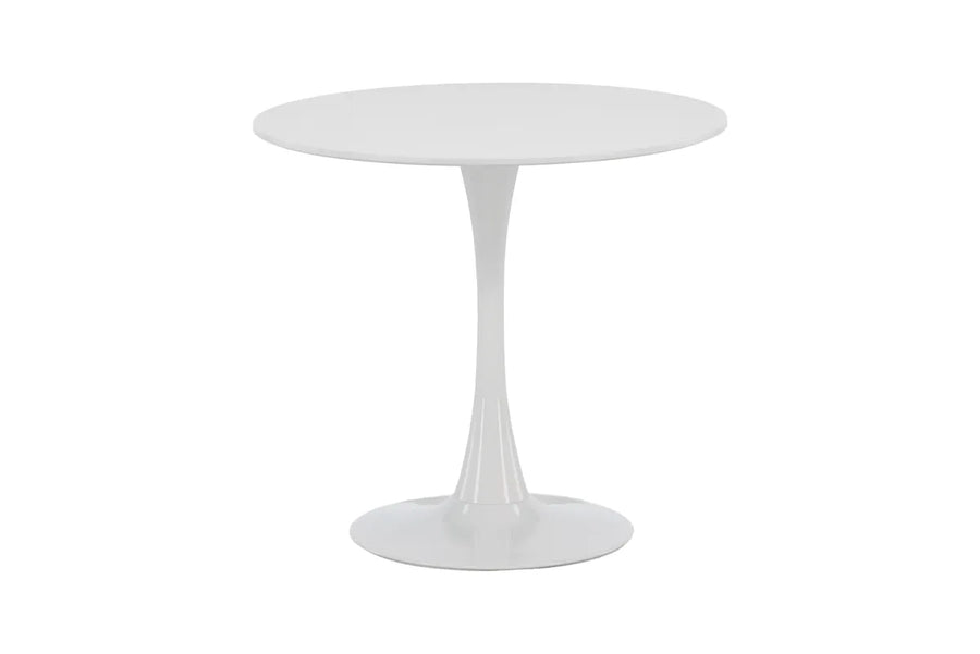 Spisebord Hamden rundt 80x75 – hvit
