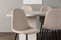 Spisegruppe Polar & Olga 2-pakk 200 x 90 – beige og hvit