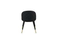 Spisestol Velvet 2-pakk – svart