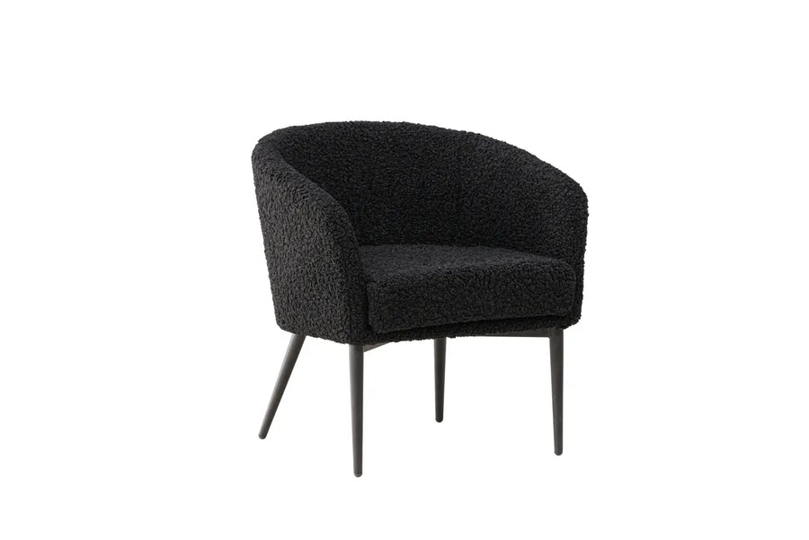 Lenestol Fluffy – svart