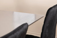 Spisestol 2-pakk + Rektangulært spisebord 180 x 90 – svart
