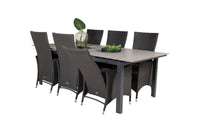 Spisegruppe Levels & Padova 229 × 100 2-pakk – svart