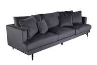 Sofa 3-seter Sofia – mørk grå