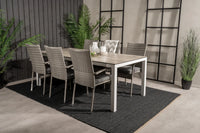 Spisegruppe Anna & Llama 2-pakk 205 × 100 – grå