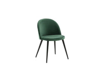 Spisestol velour 2-pakk – grønn