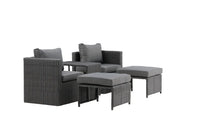 Loungegruppe Quad – svart