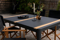 Spisestol Marion 2-pakk + Rektangulært spisebord Togo 150 x 90 – natur og svart