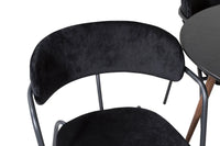 Spisestol Arrow & Plaza 2-pakk + Spisebord rundt ⌀100 – svart