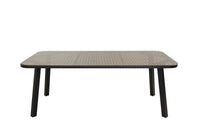 Spisebord Paola rektangulært 200 × 100 – svart