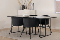Spisegruppe Berit & Leif 200 x 90 – svart