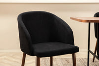 Spisestol Arch & Uno 2-pakk – svart + spisebord rektangulært 200 x 90 – natur