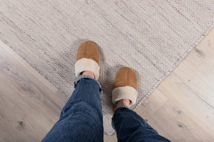 Rektangulært teppe Devi 300 x 200 – lys beige