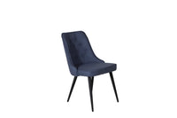 Spisestol Velvet Deluxe 2-pakk – blå
