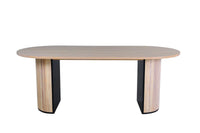 Spisebord Bianca ovalt 200 x 90 – hvitvasket