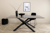 Spisebord Piazza 180 x 90 – svart