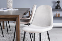Spisegruppe Slider & Polar 170 x 95 + spisestol 2-pakk – natur og beige