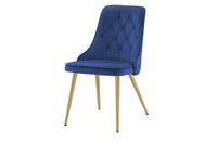Spisestol Velvet Deluxe 2-pakk – blå