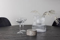 Spisestol Polar & Lanzo 2-pakk – svart + rundt spisebord ⌀120 – mokka