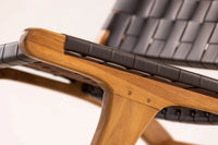 Loungelenestol Rike – brun