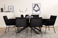 Spisegruppe Petra & Piazza 180 x 90 – svart