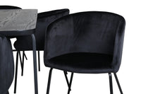 Spisegruppe Berit & Uno 200 x 90 – svart