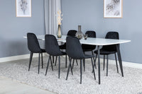 Spisestol Polar 2-pakk – svart