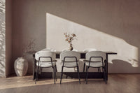 Spisegruppe Chico & Milly 2-pakk 235 × 100 – hvit og svart