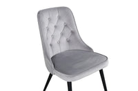 Spisestol Velvet Deluxe 2-pakk – lys grå