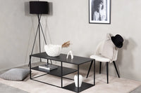 Sofabord Staal 120 x 50 – svart