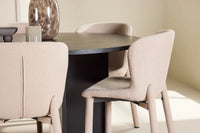 Spisegruppe Strada & Astoria 2-pakk ⌀120 – svart og beige