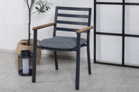 Spisestol Brasilia 2-pakk – svart