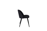 Spisestol Velvet 2-pakk – svart