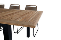 Spisegruppe Panama & Lindos 224 x 100 2-pakk – svart og brun