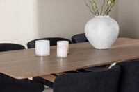 Spisegruppe 180 x 90 2-pakk – mokka og svart