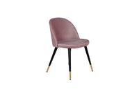 Spisestol Velvet 2-pakk – støvet rosa