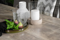 Spisegruppe Anna & Llama 2-pakk 205 × 100 – grå