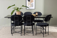 Spisegruppe Stella & Astrid 2-pakk 200 x 90 – svart