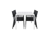 Spisegruppe Copacabana & Break 2-pakk 205 x 90 – svart og hvit