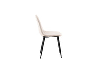 Spisestol Polar 2-pakk – fløyel og bøyd tre