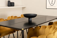 Spisestol Limhamn & Pelle + Spisebord 190 x 90 – gul og svart