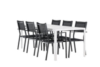 Spisegruppe Copacabana & Break 2-pakk 205 x 90 – svart og hvit